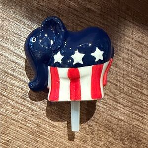 NEW Nora Fleming Mini GOP ELEPHANT Patriotic ~ Retired
